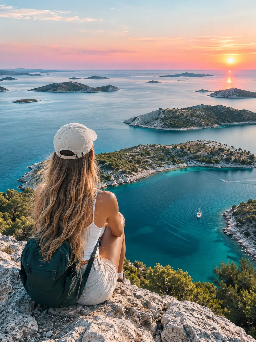 Blick auf den Nationalpark Kornati